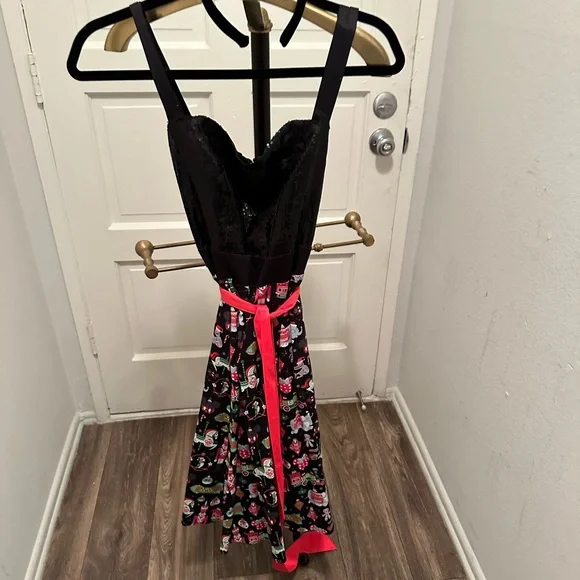 Dresses | Disney Parks Dress Shop Holiday Ornament Dress Black S  